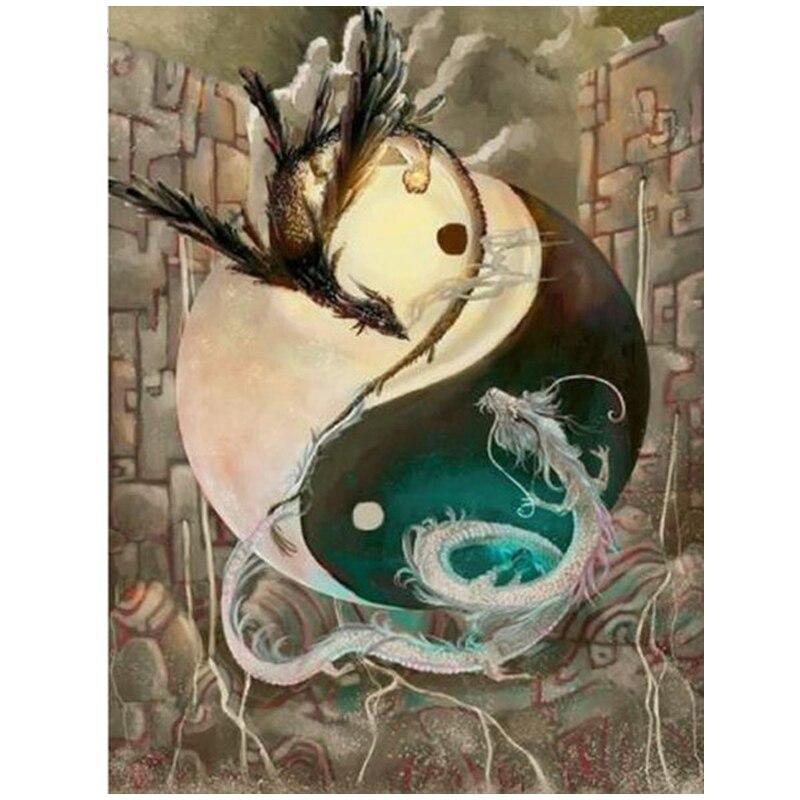 Yin Yang Chinese Draken | Diamond Painting