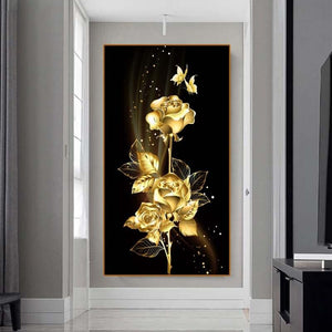 Gouden Rozen XL | Diamond Painting