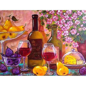 Wijn & Fruit | Diamond Painting